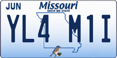 MO license plate YL4M1I