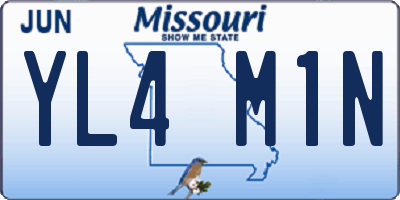 MO license plate YL4M1N