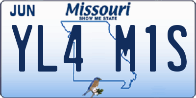 MO license plate YL4M1S
