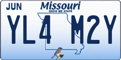 MO license plate YL4M2Y
