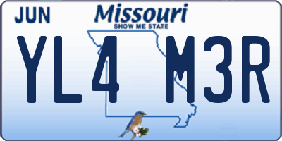 MO license plate YL4M3R