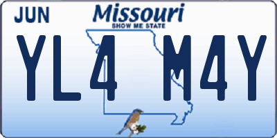 MO license plate YL4M4Y