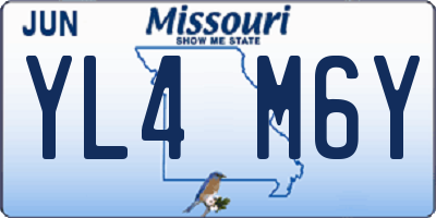 MO license plate YL4M6Y