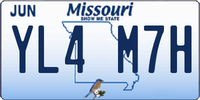 MO license plate YL4M7H