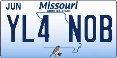 MO license plate YL4N0B
