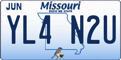 MO license plate YL4N2U
