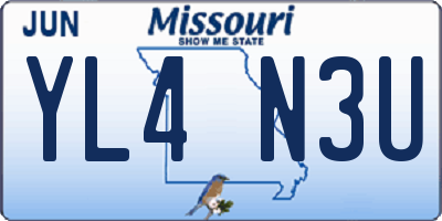 MO license plate YL4N3U