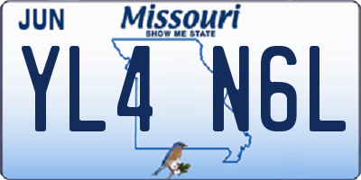 MO license plate YL4N6L