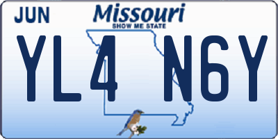 MO license plate YL4N6Y