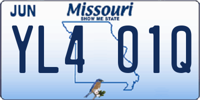 MO license plate YL4O1Q