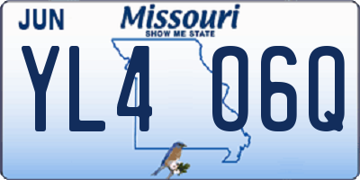 MO license plate YL4O6Q