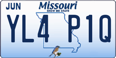 MO license plate YL4P1Q
