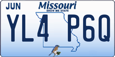 MO license plate YL4P6Q