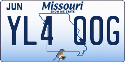 MO license plate YL4Q0G