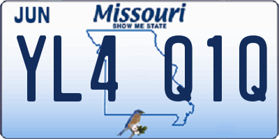 MO license plate YL4Q1Q