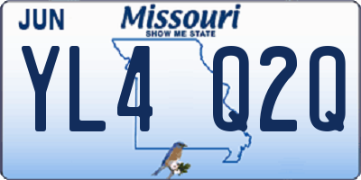 MO license plate YL4Q2Q