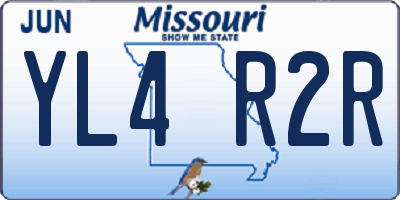 MO license plate YL4R2R