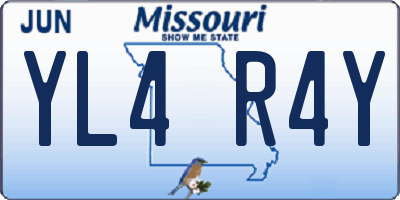MO license plate YL4R4Y