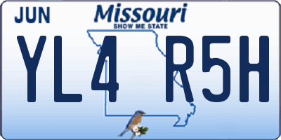 MO license plate YL4R5H
