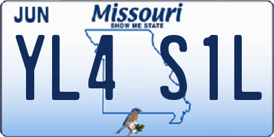 MO license plate YL4S1L