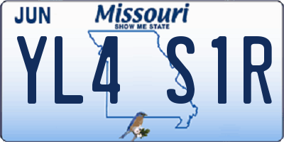 MO license plate YL4S1R