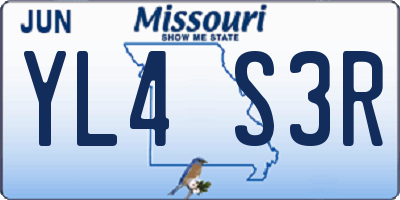 MO license plate YL4S3R