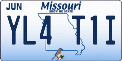 MO license plate YL4T1I
