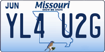 MO license plate YL4U2G