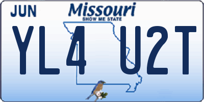 MO license plate YL4U2T
