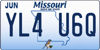 MO license plate YL4U6Q