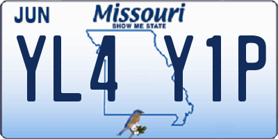 MO license plate YL4Y1P