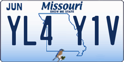 MO license plate YL4Y1V