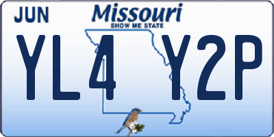 MO license plate YL4Y2P