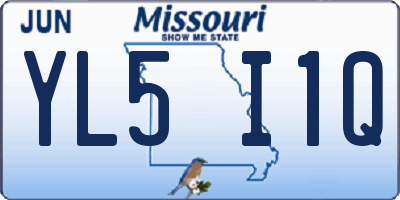 MO license plate YL5I1Q
