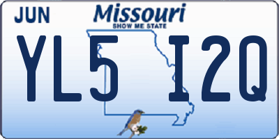 MO license plate YL5I2Q