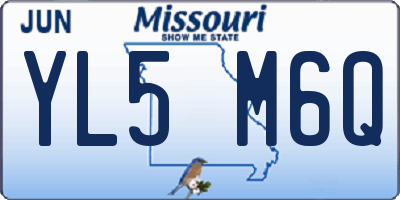 MO license plate YL5M6Q