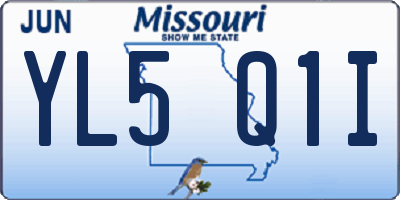 MO license plate YL5Q1I