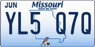 MO license plate YL5Q7Q