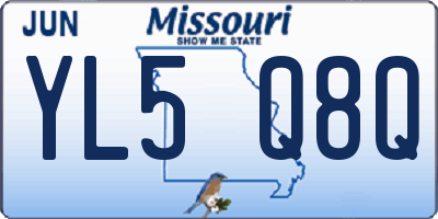 MO license plate YL5Q8Q