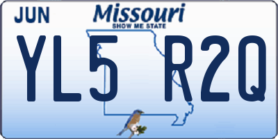 MO license plate YL5R2Q