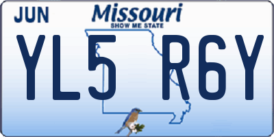 MO license plate YL5R6Y