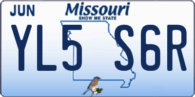 MO license plate YL5S6R