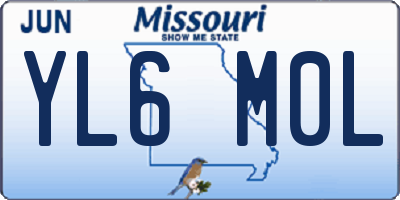 MO license plate YL6M0L