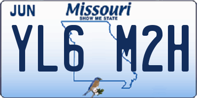 MO license plate YL6M2H