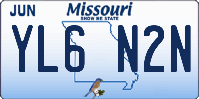 MO license plate YL6N2N