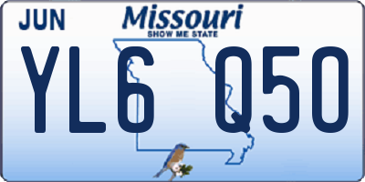 MO license plate YL6Q5O