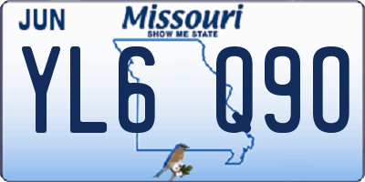 MO license plate YL6Q9O