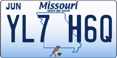 MO license plate YL7H6Q