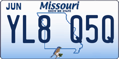 MO license plate YL8Q5Q