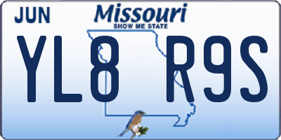 MO license plate YL8R9S